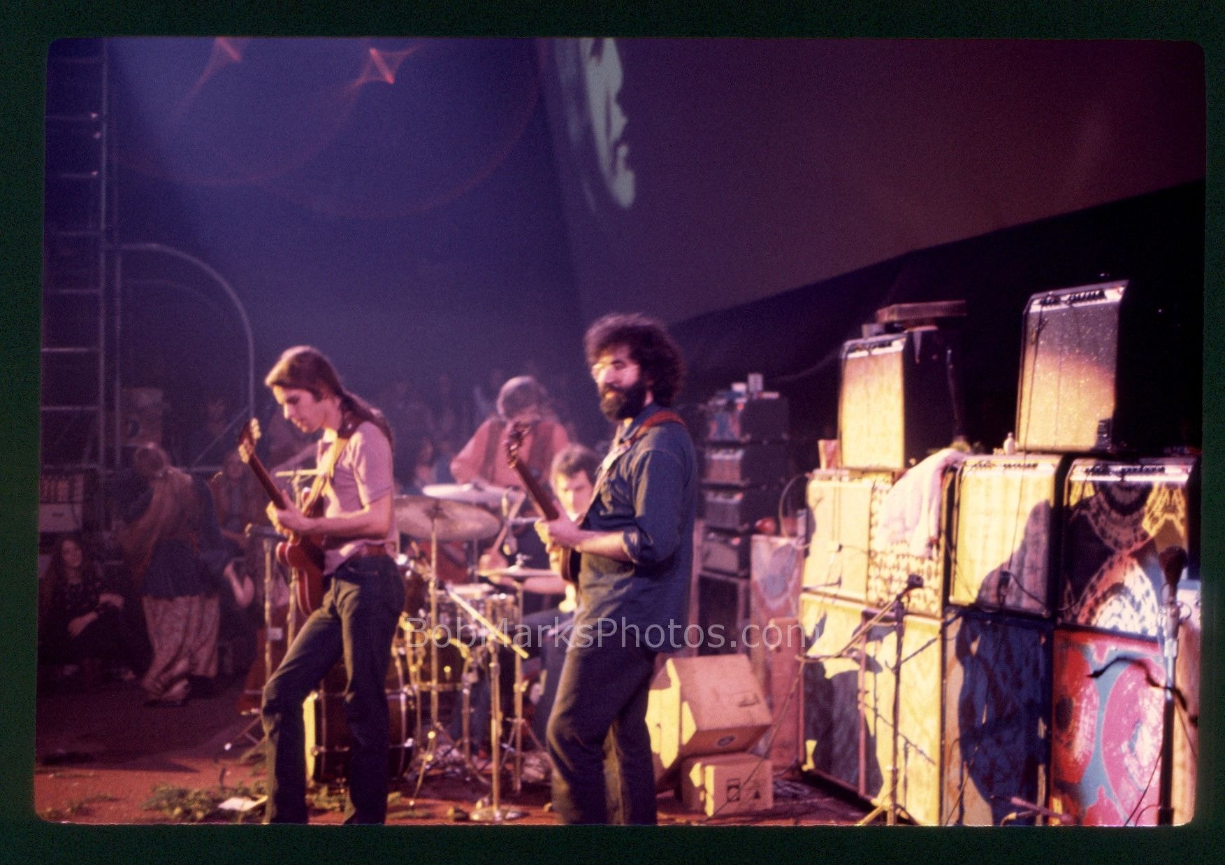 Band performing live